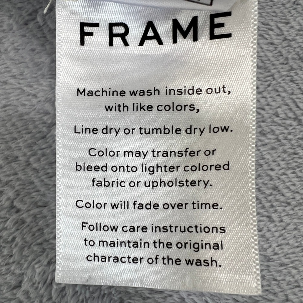 FRAME Le High Straight Crop Jeans Blanc Multi Colorblock Denim Womens‎ 27 Casual - Picture 7 of 12